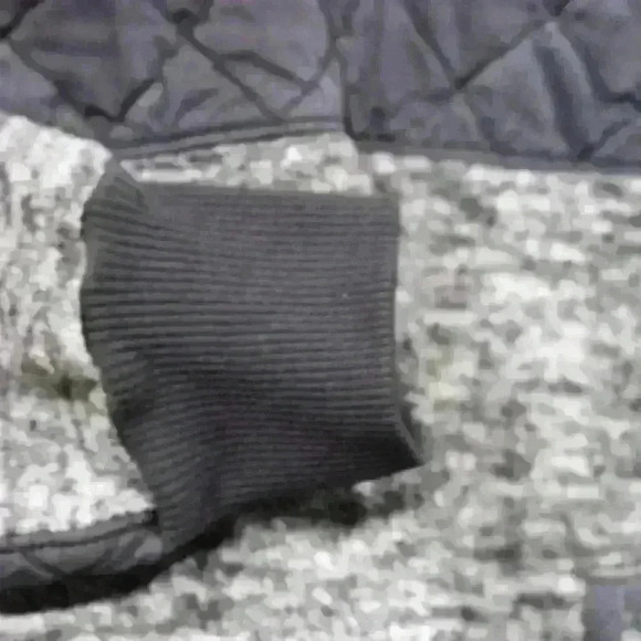 ABERCROMBIE Sweatshirt Fleece Quilted Gray Pullover Jacket Snap Neck Women Large - Picture 8 of 10